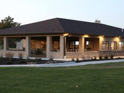 Clubhouse at golf course